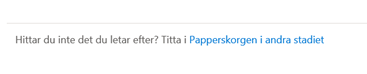 Titta i papperskorgen